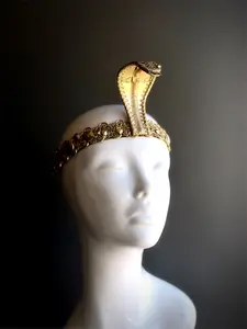 Gold Cobra Headpiece - Ancient Egyptian Serpent