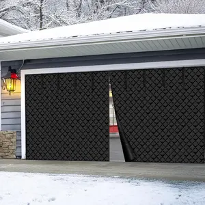 Winter Garage Door Screen And Insulation Kit For 16.3 By 7.15 Feet Doors, Energy Efficient Weatherproof Barrier To Reduce Drafts, Improve Heat Retention, Block Cold Air, Easy Install For Standard Sized Garage Doors, Durable Frame