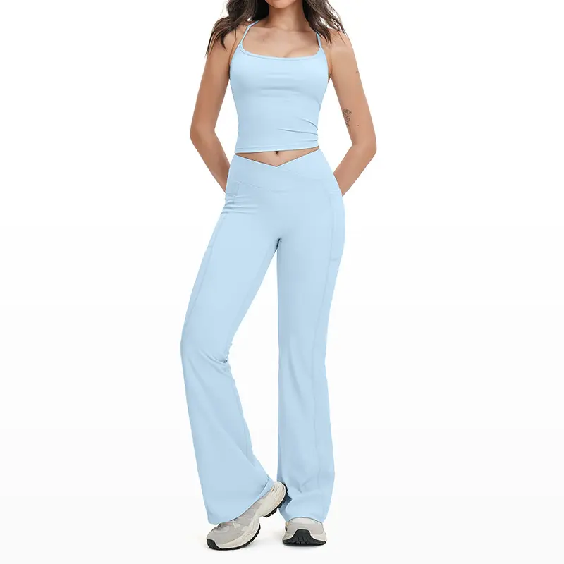 4518 vest+2030 2 flared pants   Water Wa