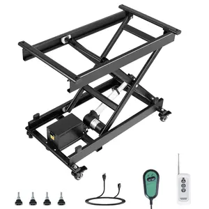 【DealsForYouDays】VEVOR 28" Electric Lift Table Single Scissor Electric Lifting Platform 330 lbs 4 Wheel
