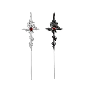 Sword of Thorns and Roses - Piercing Earrings, Special Design Earrings, Original Dark Punk Style, Halloween Costume Jewelry