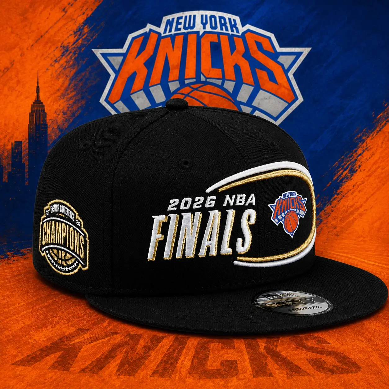 New York Knicks New Era 2026 NBA Eastern Conference Champions Finals Snap Hat