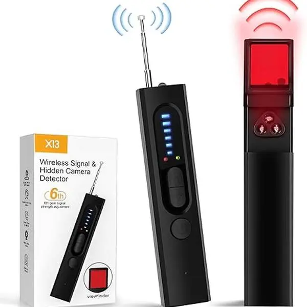 Travel and Rest Easy with This Professional Hidden Camera Detector – Sweeps Your Hotel, Airbnb, or Office for Covert Cameras, GPS Trackers, and Listening Devices, Giving You Complete Peace of Mind in Just Minutes