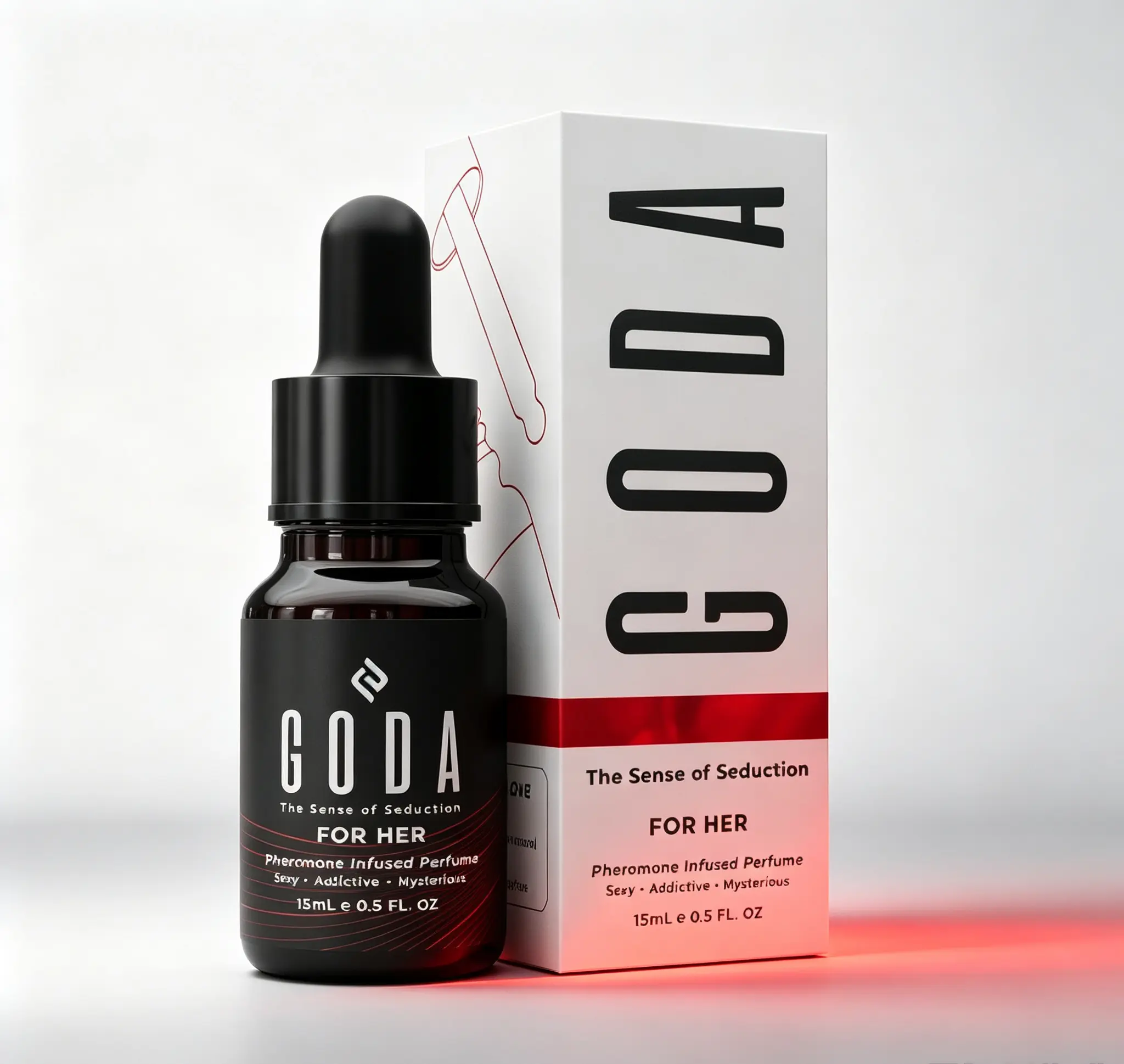 GODA Pheromones Perfume for Women 0.50 fl.oz/15ml | Original Long-Lasting Fragrance with Jasmine & Rose Notes, Vegan Cruelty-Free Scent for Daily Wear & Romantic Occasions