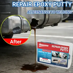 Car Metal Repair Epoxy Putty, Ab1:1 Mixed Epoxy Filler, Effective Metal Repair Solution, Fast Drying Waterproof High Temperature