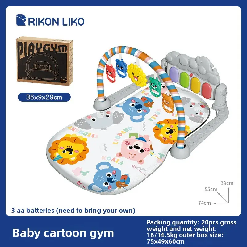 Baby Activity Play Mat | Musical Kick Piano Gym for Tummy Time Fun Baby Activity Play Mat | Musical Kick Piano Gym for Tummy Time Fun
