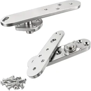 Heavy Duty Pivot Hinge Hold Open Hidden Door Hinge - 1100 Lbs Load, Locking 90 Degrees, 304 Stainless Steel, Concealed for Secret Doors, Bookshelf Doors and Bookcase Door 4213
