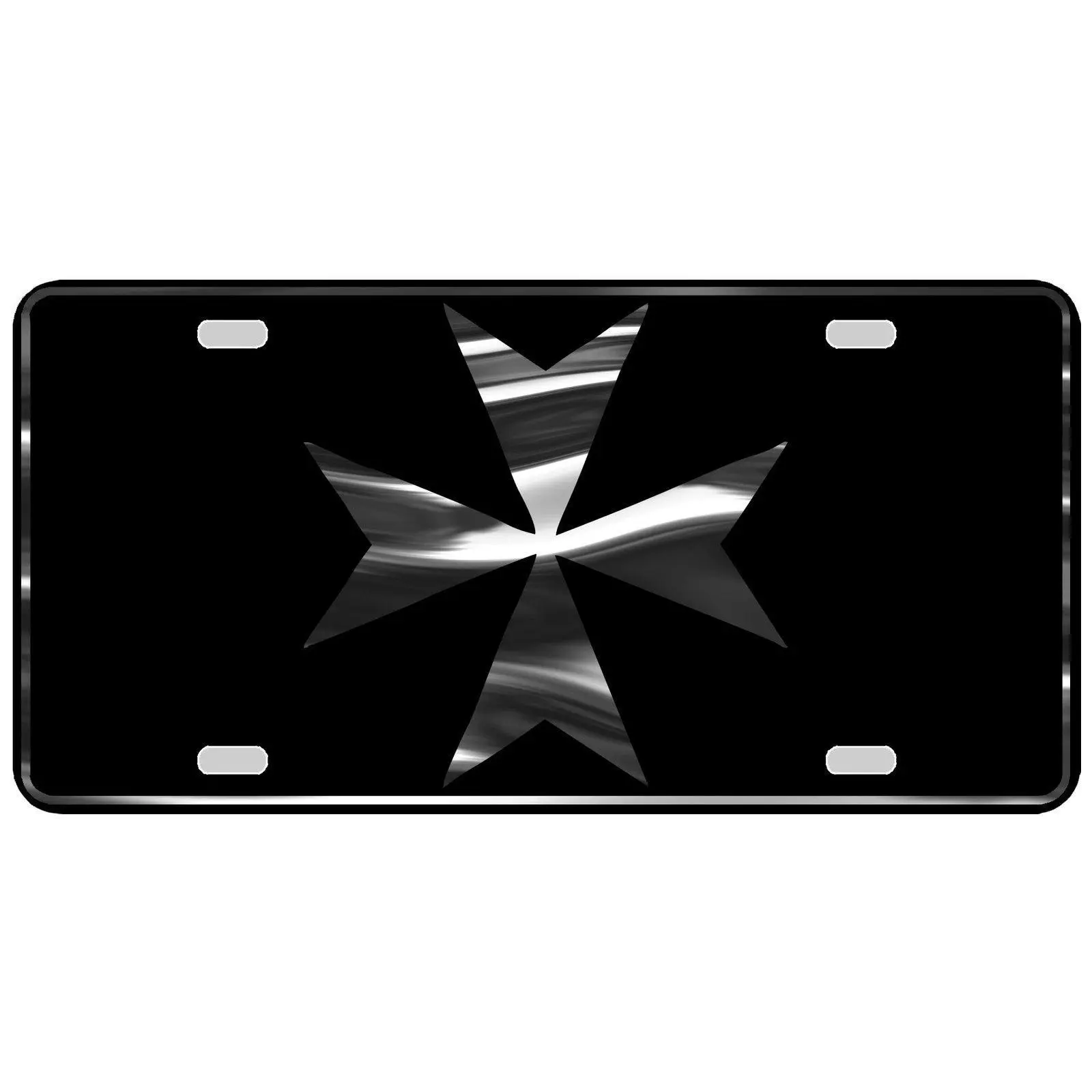 CustoMonsterDesigns Christian Cross Religious Heavy Duty Aluminum License Plate S13