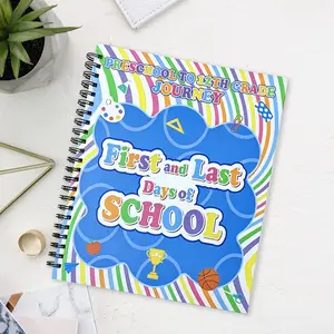 School Memory Book with Photo Pockets - 12-Year Keepsake Album for Grades K-12, Fill-in Journal for All School Years, Back to School & Graduation Photo Storage, Perfect for Students & Parents to Preserve Learning Journey