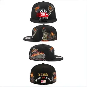 Embroidery Baseball Cap Hip Hop Style for Men and Women with Snapback Design, Casual Outing Accessory