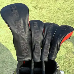 Tiger Sun Style Golf Club Covers, 1pc/4pcs Driver Fairway Hybrids, Golf Headcovers for Men Women, Outdoor Enthusiasts, Golf Accessory