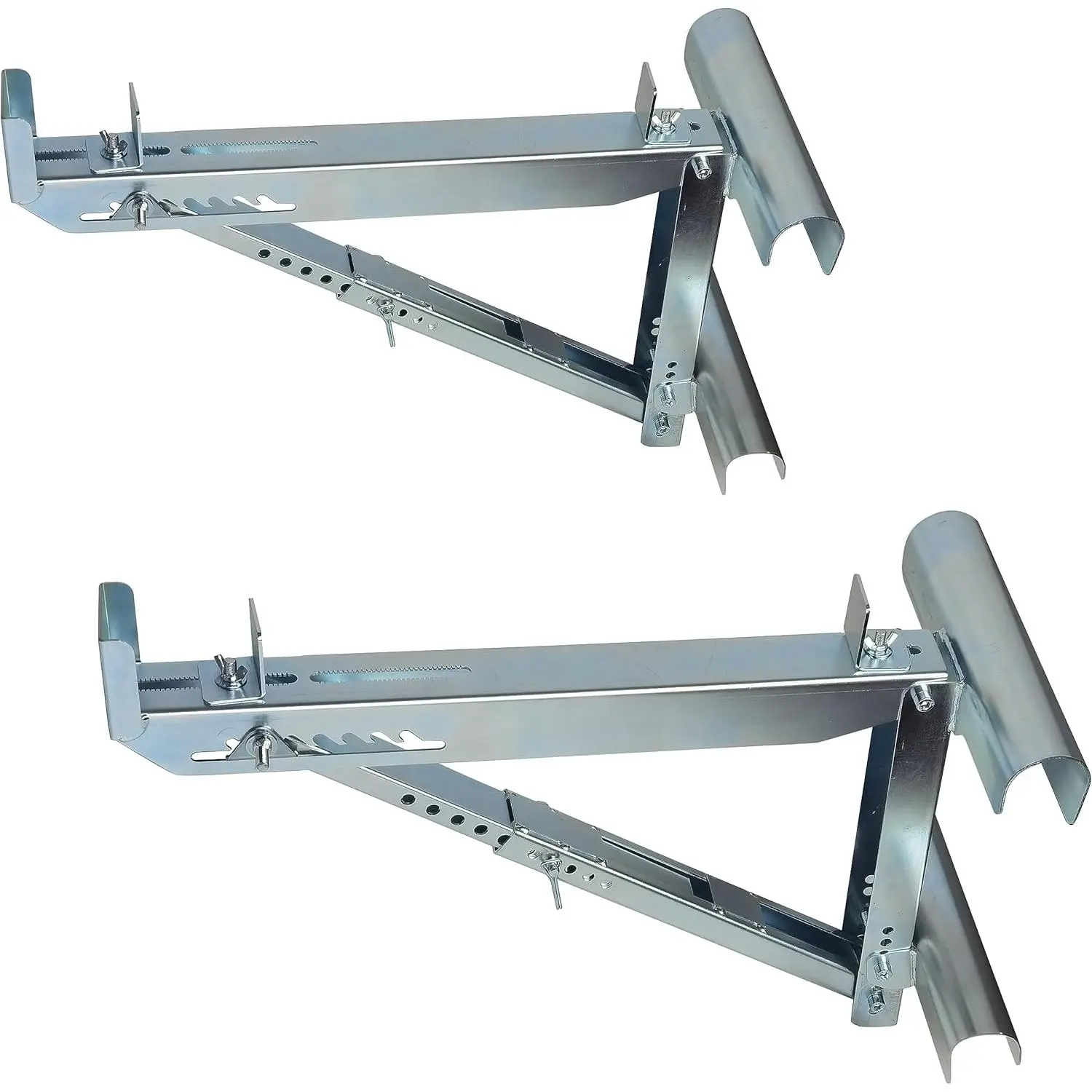 Ladder Jacks Scaffold Bracket, Two-Rung Short  Extension Ladder Jack for Working Stage (1 Pair)