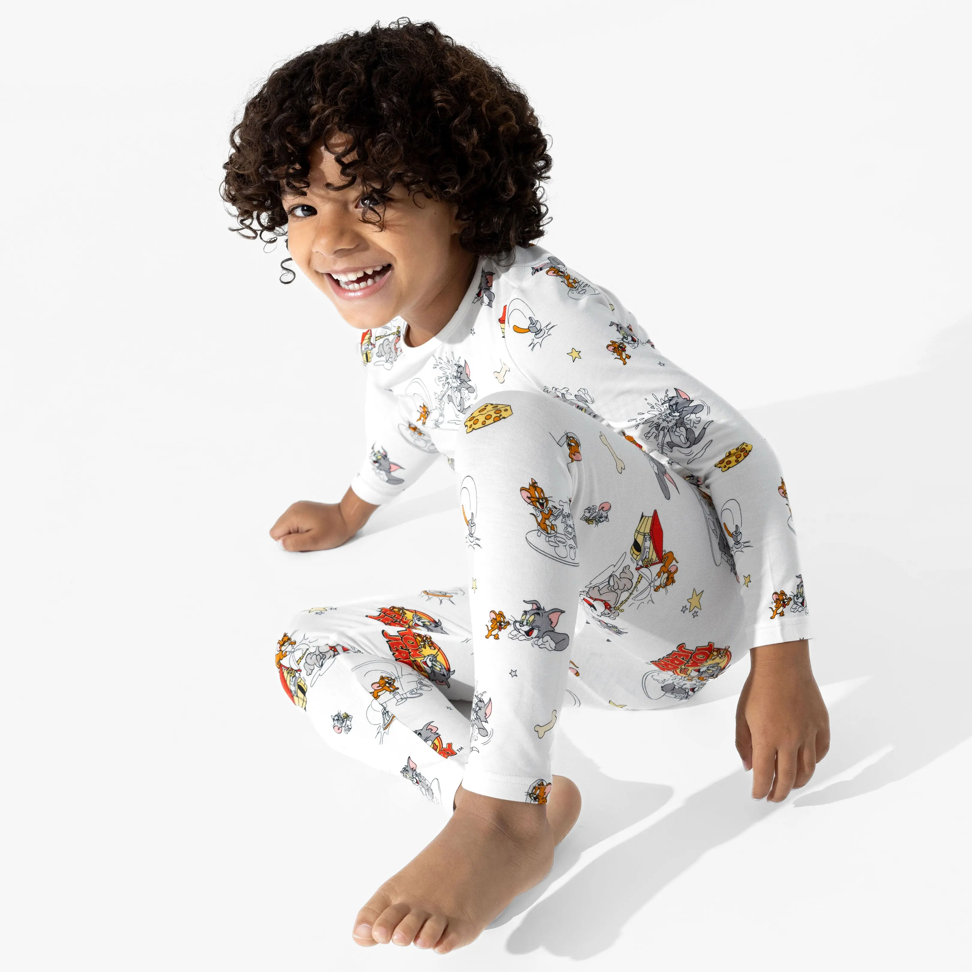 Bellabu Bear Tom & Jerry: Classic Bamboo Kids Pajamas