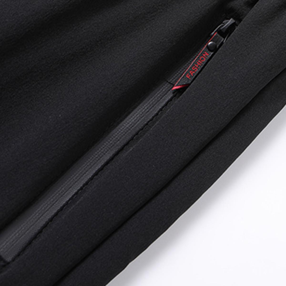 4-piece men's large-sized casual pants for spring and summer, new style baggy pants, extra wide and padded, suitable for casual sports and running.