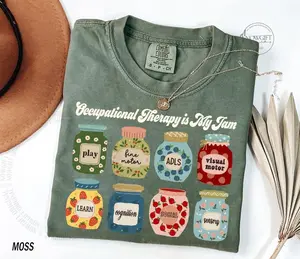 Occupational Therapy Shirt, Comfort ColorsÂ® Occupational Therapist Christmas Shirt, Pediatric OT, OTA Grad, Occupational Therapy Is My Jam
