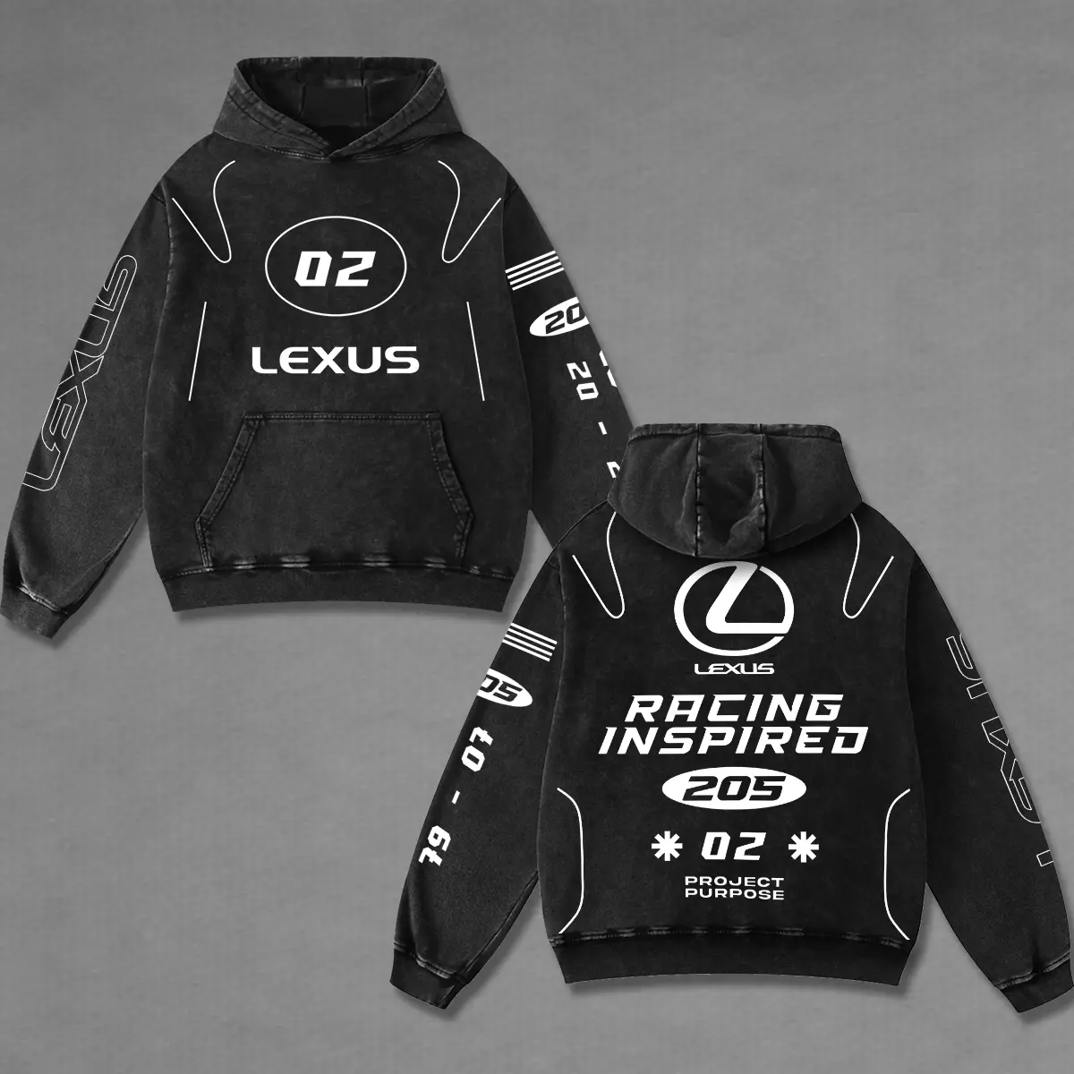 Lexus Racing Washed Hoodie Vintage Motorcycle, Motor Speed Racing Sportbike Graphic Merch, Acid Washed Streetwear Clothing, Unisex Dirt Bike Racing Hoodie, Vintage Motorsport Hoodie, Speed Culture Men's Wear, Designed for Biker