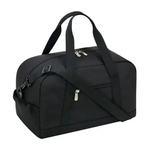 "IFARADAY 14"" Black Mini Duffel Bag for Travel and Gym, Polyester, Durable"