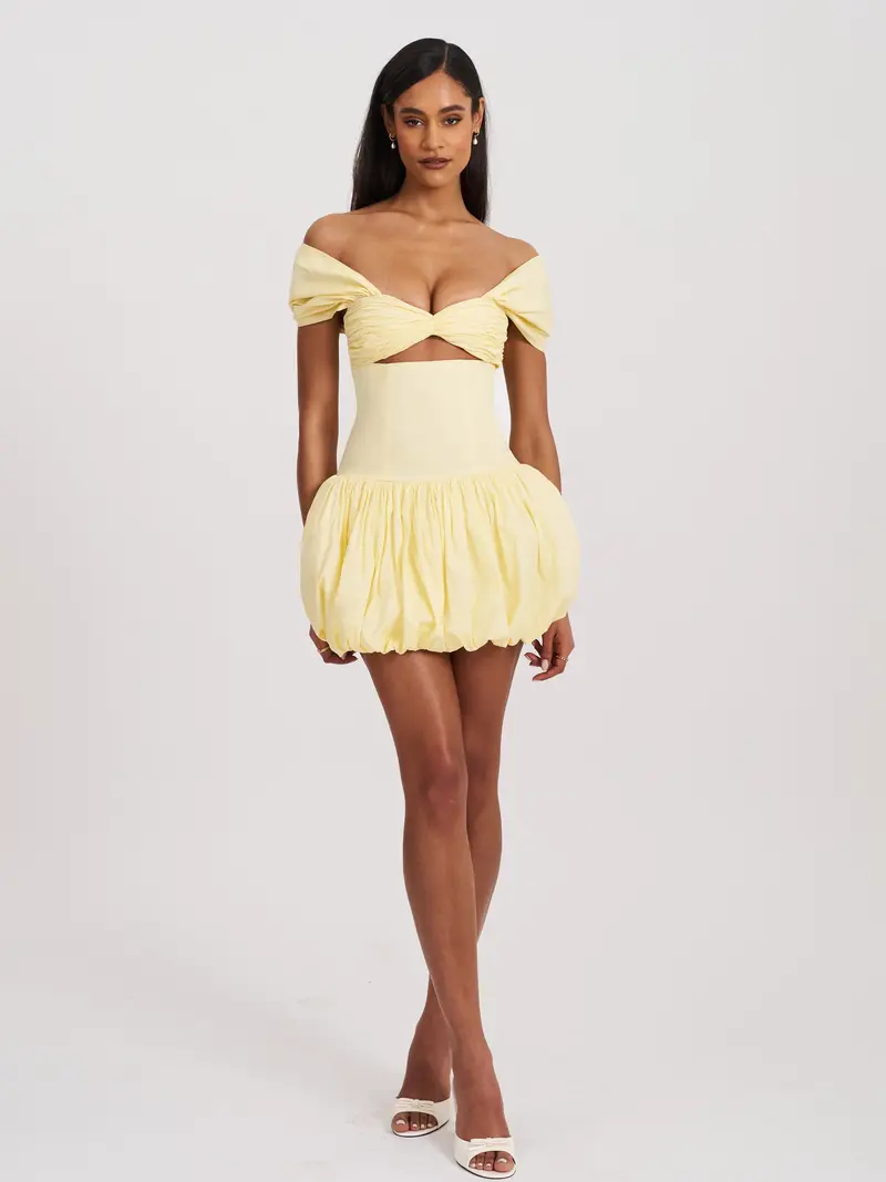 sacha white lace drop waist corset puffy mini dress Miss Circle Sacha White Lace Drop Waist Corset Puffy Mini Dress L