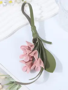 PU Flower Bag Charm, Elegant Design for Valentine's Day, Mother's Day, Teacher's Day Gifts, Perfect for Daily Bag Accessories