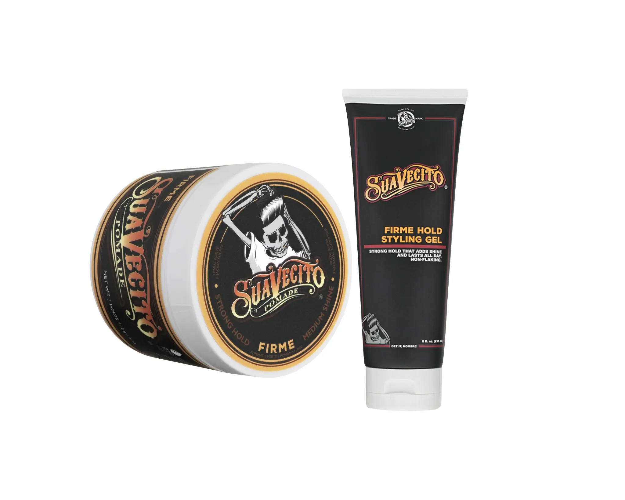 Suavecito Classic Slickback Haircare Bundle with Smooth Pomade and Styling Gel