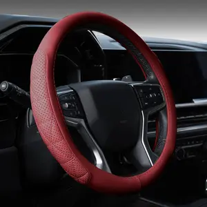 Luxury Steering Wheel Cover - Color Matched to Seat Cover- Soft Touch Leather - Upgrade for Your Ride - Exact Match To Our Luxury Seat Covers