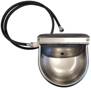 Rite Farm Products S.S. Automatic Stock Waterer Drinker with Hose & Fitting