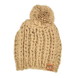 The Cordova Coffee Pom Beanie