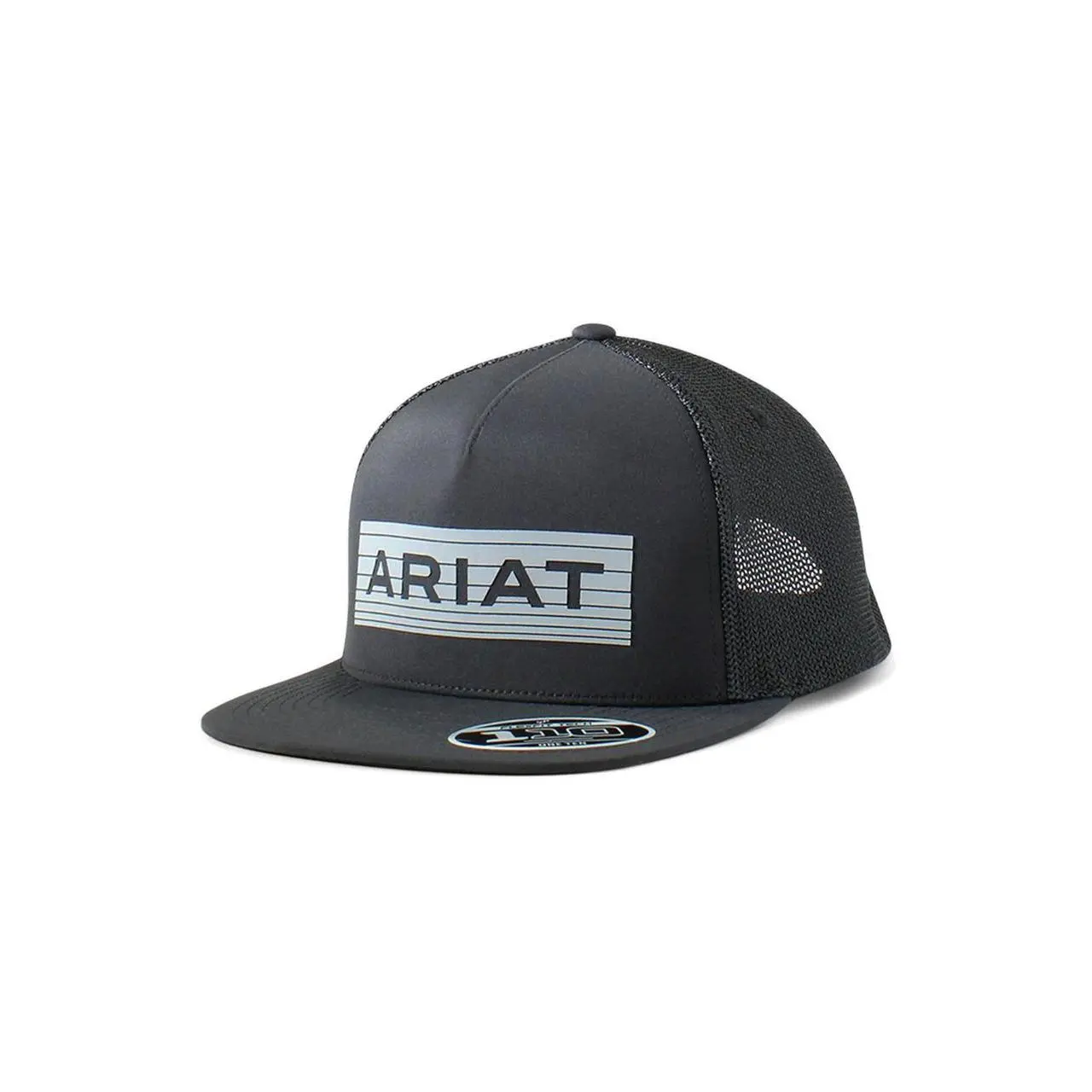 Ariat Reflect Black Mesh Back Snapback Patch Cap Hats - A300077001