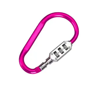 Portable Password Helmet Lock Anti-Theft Carabiner for Motorcycle Electric Bike Outdoor