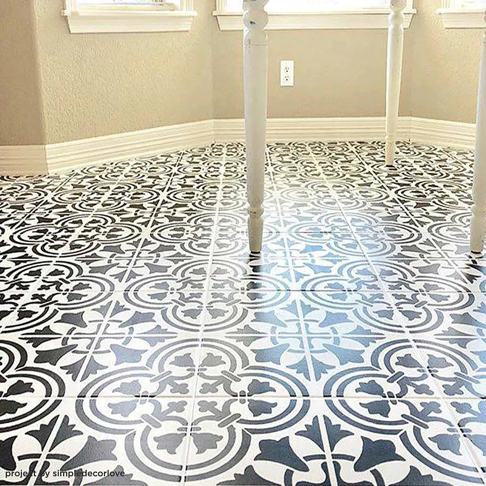 Augusta Tile Stencil Size Large