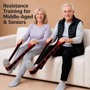 Fitness Resistance Band for Stretching and Yoga for middle-aged &seniors, Number Stretch Resistance Band with Clear Markings, 8-Section Elastic Training Bands