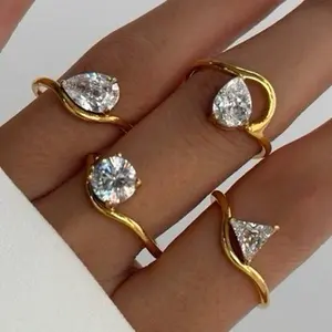 Selene Ring- 18k Gold Plated Stainless Steel