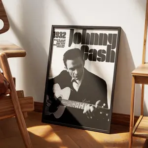 Johnny Cash Poster, Vintage Music Poster, Modern Design Wall Art, Wall Decor, Johnny Cash Digital Print, Country Music Poster