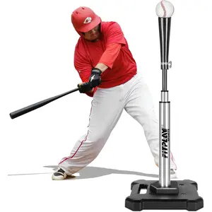 Baseball Softball Batting Tee - 25" to 43"Height Adjustable Hitting Tee with Heavy Metal Base, Durable  Stem & Rubber Top - Portable Baseball Tee for Batting Practice, Softball Tee