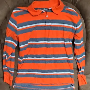 Faded Glory Long Sleeve Shirt Boys XL (14 - 16) Cotton Casual V-Neck Striped