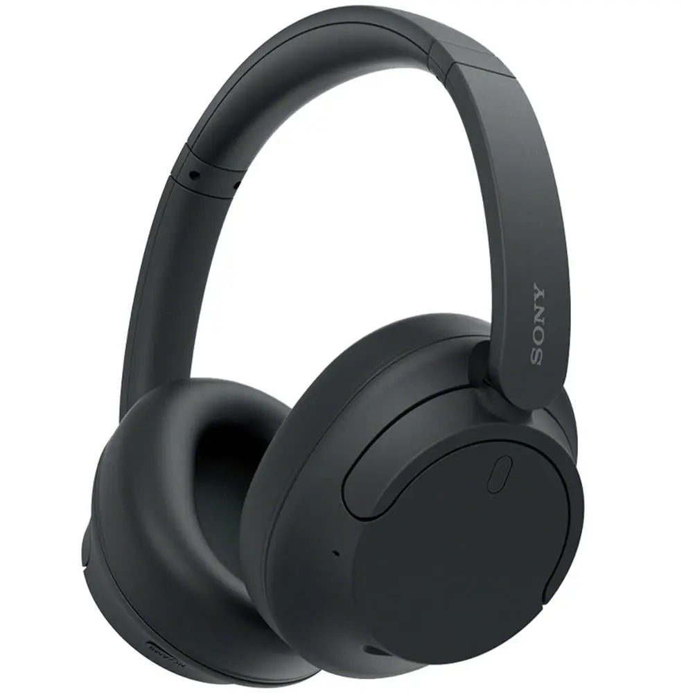 Sony WHCH720N/B Black Noise Cancelling Wireless Bluetooth Headphones - 30mm Dynamic Driver, Cable Compatible, Audio Enhancement, 3-Min Quick Charging, Soft Earpads, Long-Lasting Battery, Wireless Headphones