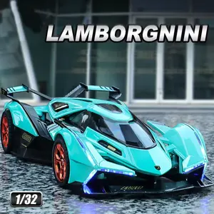 New 1:32 Scale Lamborghini V12 Gt Concept Alloy Car Model, Perfect Collectible Toy for Kids, High Detail for Play and Display