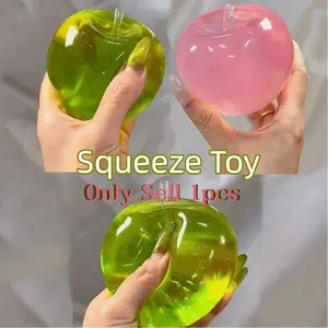 Apple Squeeze Toy for Stress Relief, Mellow Squishy, Stress Relief Squishies, Plush Anger Release Toy, Ideal Gift for Friends, Fun and Relaxing Small Toy