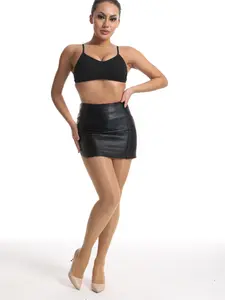 Women's 10D Shapewear Pantyhose, Smooth Anti-Slip Bare Skin Feel, Slim-Fitting Plain Design, Perfect for All Seasons, Festival Essential, Sheer