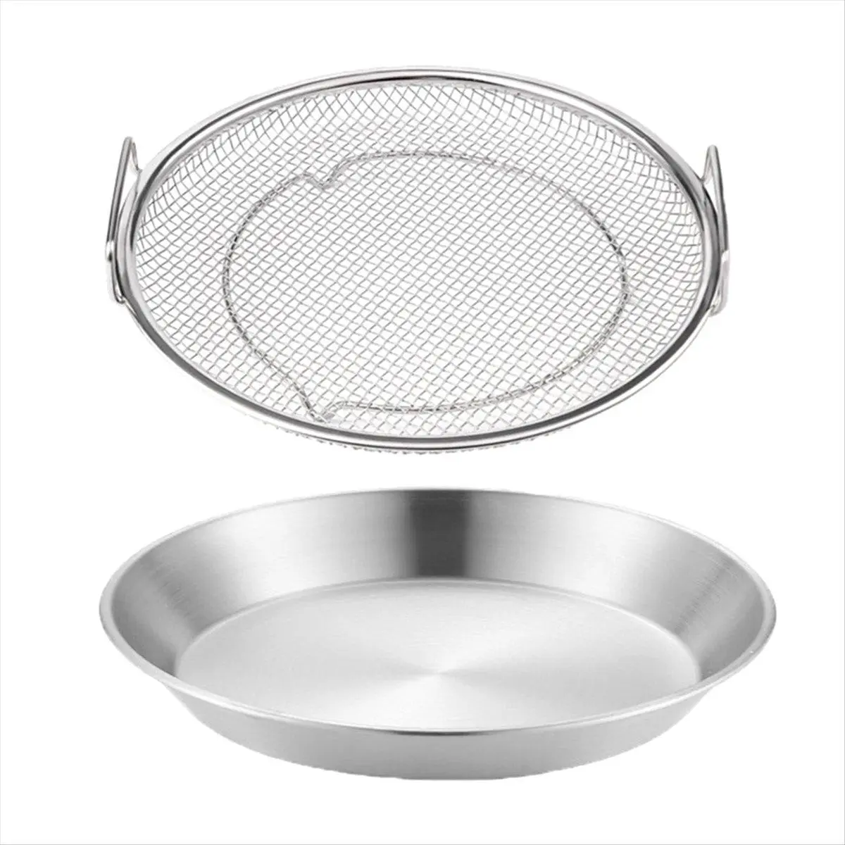 Kitchen Oil Strainer Pan Stainless Steel Frying Oil Strainer Pan Fine Mesh Strainer Basket for Frying BBQ French Fries