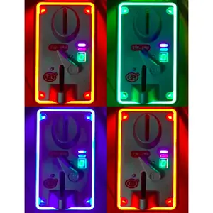 Colorful LED Light Anti Finishing Coin Mech Acceptor Coins Selector for Arcade Machines Toy Vending Machines Slot Machine