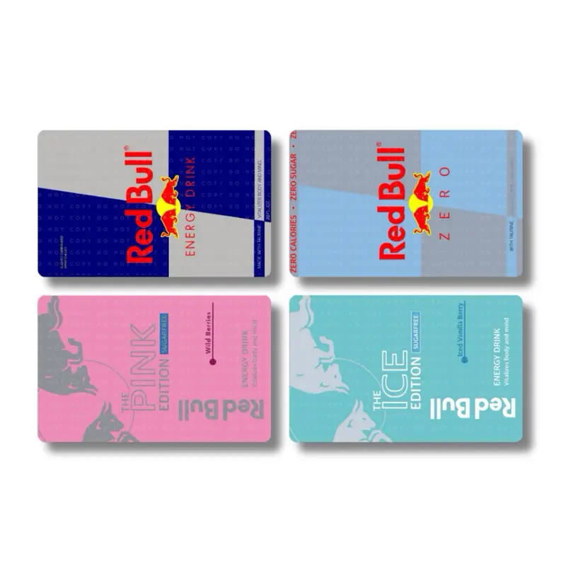Energy Drinks Card Skin - Super Cute & Durable Vinyl Sticker for Personalizing Your Credit Card Graphic Decal, Front Sticker Only