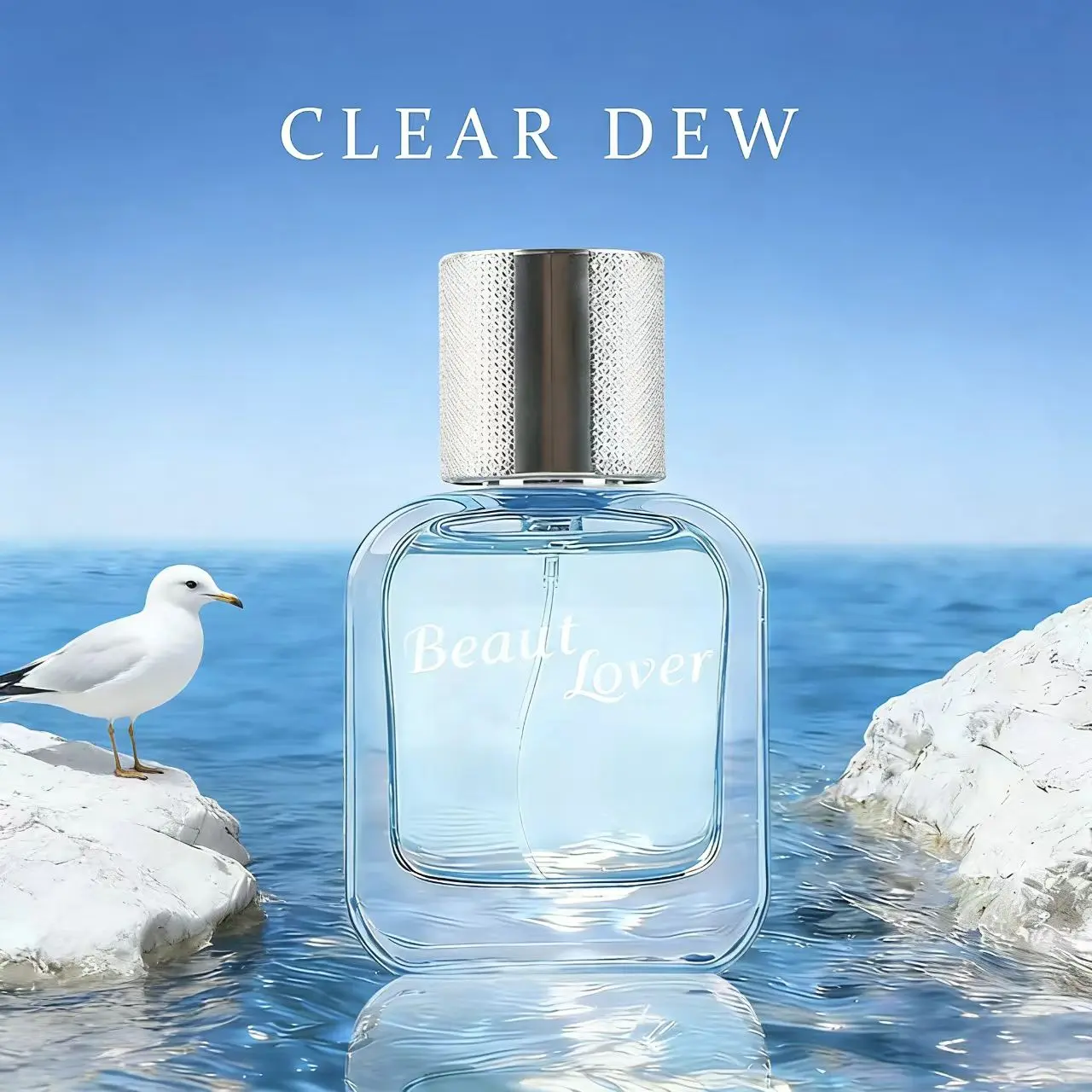 DVEOY Coastal Serenity EDP Unisex Fragrance - Aqua, Refreshing, Clean, Scented, Aromatic - Tranquil Sea & Sunlit Skies Blend with Floral Notes for Adults, 2.72 fl oz Single Item, Aqua Unisex Fragrance, Refreshing Unisex Fragrance