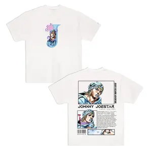 JJBA Johnny Jostar Graphic Oversized Tee, Menswear Gift GYM Oversided Tshirt Graphic Tee