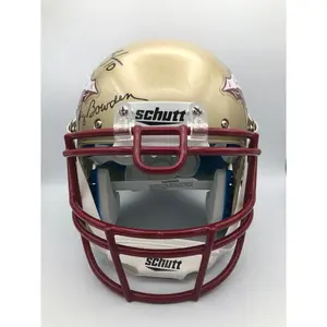 Florida State Seminoles 93 Team Signed Schutt  F/S Auth Gold Helmet