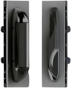(DH-595-BLACK) Interlock Intuition Sliding Door Handle Kit, BLACK
