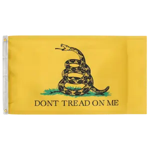 Gadsden Yellow 3'X5' Flag 100D Polyester (90cm x 150cm) Gadsden DTOM (G7) RolFlags