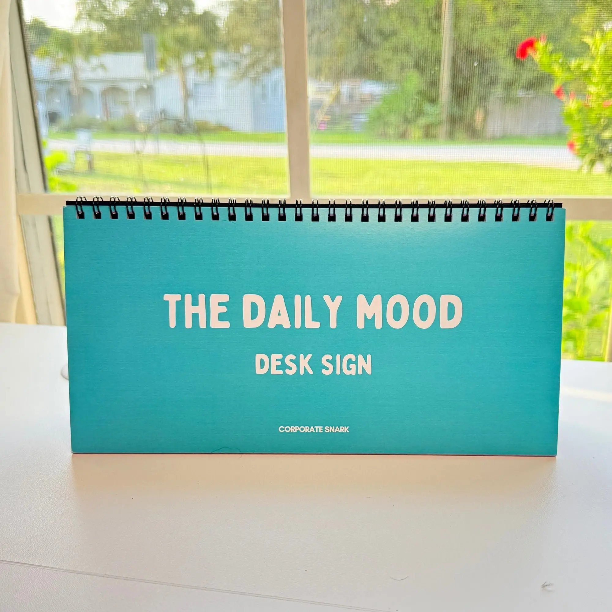 The Daily Mood Desk Sign Colorful