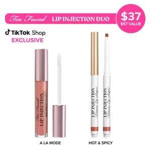 Too Faced Lip Injection Duo - Lip Injection Maximum Plump Lipgloss + Lip Injection Extreme Lip Shaper
