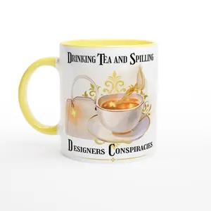 Designer Conspiracy Mug - 11oz Ceramic Cup for Tea Lovers - Perfect Gift for Friends Drinkware